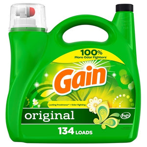 402 Loads Gain Liquid Laundry Detergent + 190 Loads Gain Liquid Fabric Softener