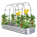 King Bird Raised Garden Bed With Arched Trellis