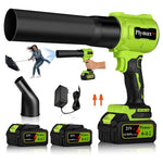 Cordless Turbo Jet Air Blower with 2 Batteries & Nozzles