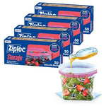 120-Count (4-Pk X 30-Ct) Ziploc Gallon Storage Bags