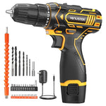 12V Cordless Drill Set with Battery, Charger & 2-Speed Control