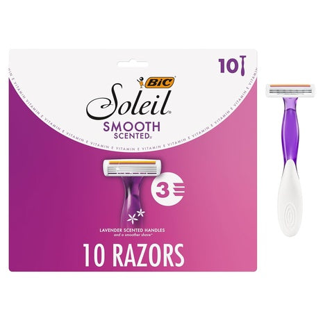 10 BIC Soleil 3 Disposable Razors for Women