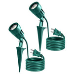 2-Pack Heavy Duty Weather Resistant Outdoor Spotlight