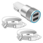 2-Port 24W Fast USB Car Charger