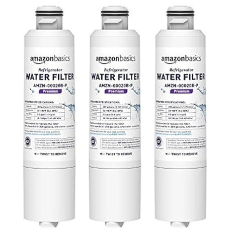 3-Pack Amazon Basics Samsung DA29-00020B Refrigerator Water Filter