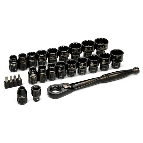 25-Piece Gearwrench 3/8" Drive Pass Through Ratchet & Socket Set