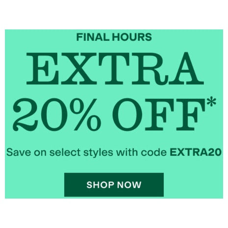 Extra 20% Off Zappos Sale!