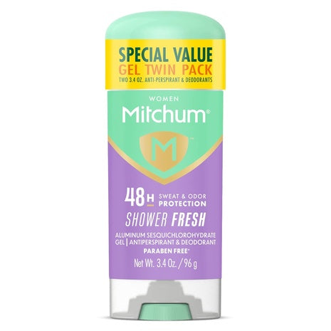 2-Pack Mitchum Women’s Shower Fresh Deodorant Gel