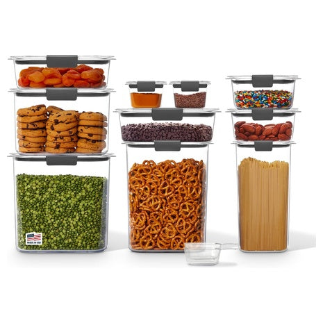 10-Piece Rubbermaid Brilliance Pantry Storage Containers Set