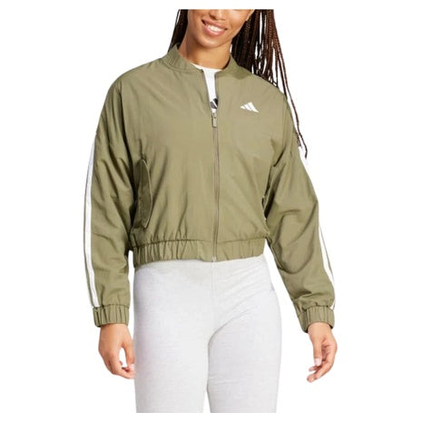 adidas Women's Essentials 3-Stripes Lifestyle Woven Bomber Jacket