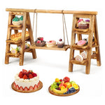 3-Tier Wooden Cupcake & Dessert Stand