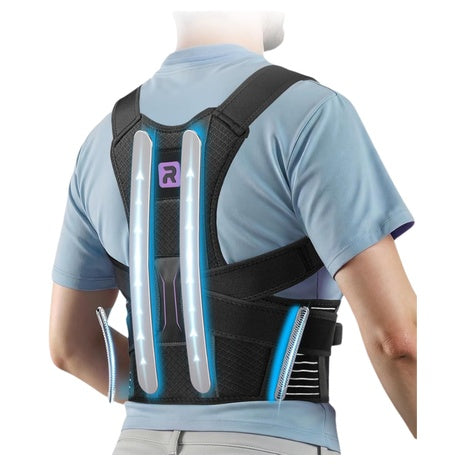 Unisex Adjustable Shoulder Straightener With Cushioned Pads