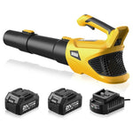 Cordless Leaf Blower with 2 Batteries and Charger