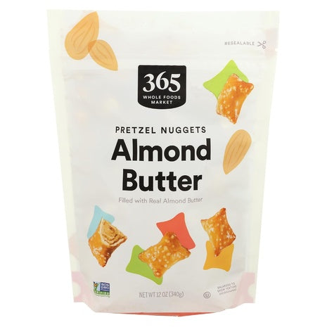 365 by Whole Foods Almond Butter Filled Pretzel Nuggets (OU, 12 oz)