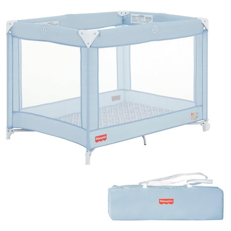 Dream On Me Fisher-Price Play All Day Foldable Playard With Carry Bag