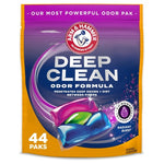 Arm & Hammer Deep Clean Odor Formula Laundry Detergent Power Paks, Radiant Burst Scent, 44 Count