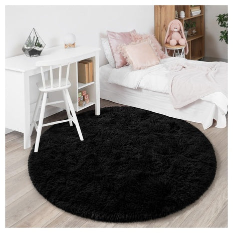 4FT X 4FT Fluffy Soft Circle Area Rugs