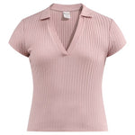 No Boundaries Women's Johnny Collar Polo Shirt