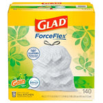 140 Glad ForceFlex Tall Kitchen 13 Gallon Trash Bags