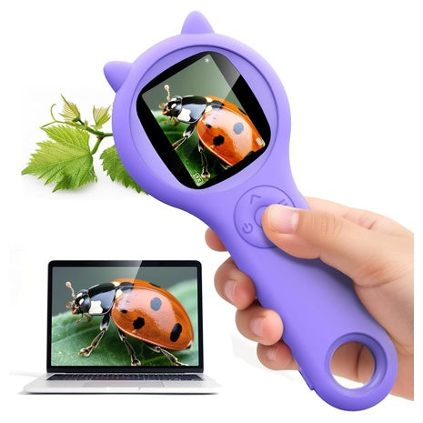 500X Kids Portable Digital Microscope with 2” Screen