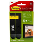 8-Pairs Command 20 lb XL Heavyweight Picture Hanging Strips