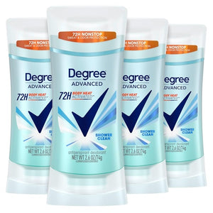 4-Pack Degree Women Shower Clean Antiperspirant Deodorant
