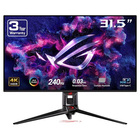 32" Asus ROG Swift 4K UHD 240Hz 0.03ms QD-OLED Freesync And G-SYNC Compatible Gaming Monitor [Used - Like New]