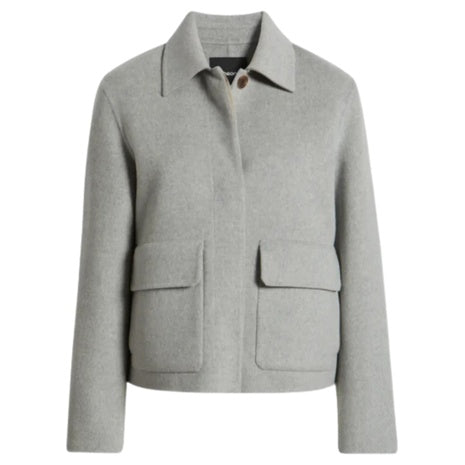 Theory Boxy Wool & Recycled Cashmere Jacket