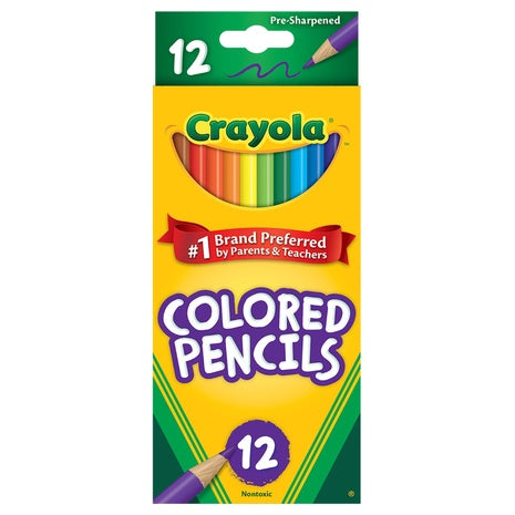 12-Count Crayola Colored Pencil Set