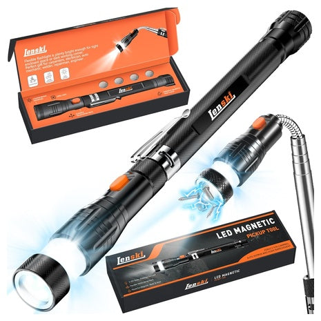 Flexible Magnetic Pickup Tool with LED
