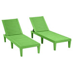 Set Of 2 Latitude Run Waterproof Outdoor Chaise Lounge Chair
