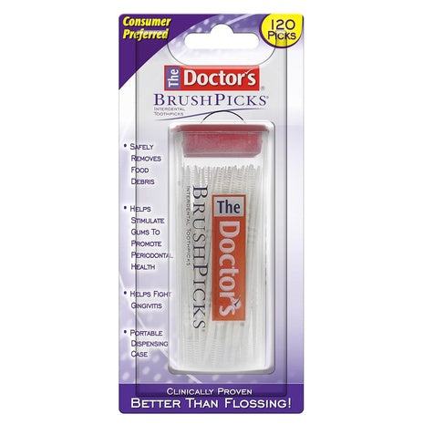 120 The Doctor's BrushPicks Interdental Brushes and Dental Picks