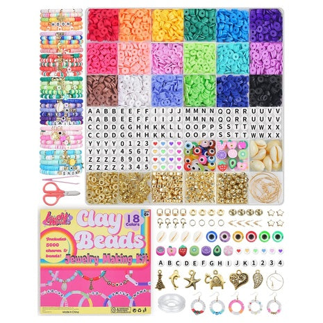 5,000-Piece Clay Beads Bracelet Making Kit