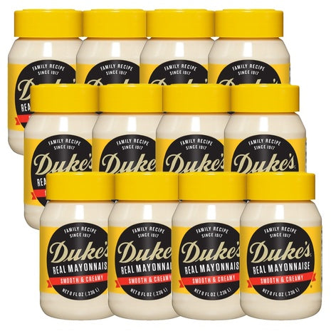 12 Jars Duke's Real Mayonnaise (8oz)