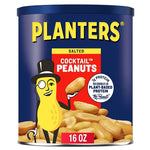 2 Cans Planters Salted Cocktail Peanuts (16 oz)