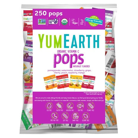 250 YumEarth Organic Vitamin C Pops Variety Pack