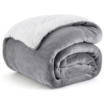 Bedsure GentleSoft 50″×60″ Sherpa Fleece Throw Blanket