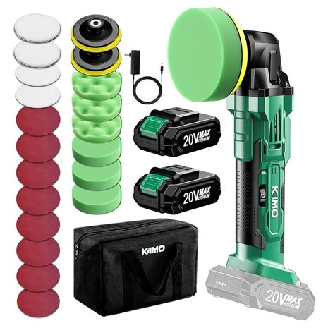 Kimo 20V Cordless Buffer Polisher Kit with 25 Pieces