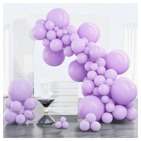 100 Party Balloons (4 Sizes & Colors)