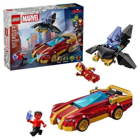 LEGO Marvel Iron Man Car & Black Panther vs. Red Hulk