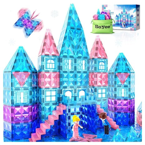 102 Piece Magnetic Tiles Princess Castle