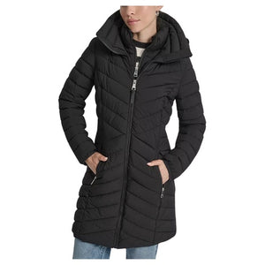 DKNY Women's Bibbed Packable Puffer Coat
