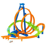 Hot Wheels Track Set Epic Crash Dash with 5 Crash Zones