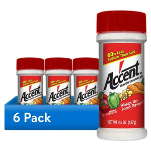 6-Pack Ac'cent Flavor Enhancer MSG (4.5oz)