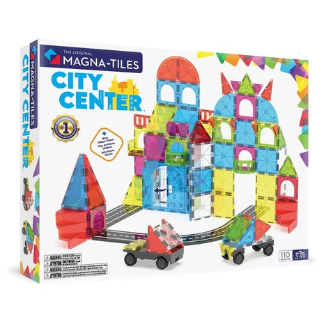 MAGNA-TILES City Center 110-Piece Magnetic Construction Set