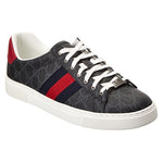 Gucci Men's Ace Web GG Supreme Canvas & Leather Sneaker