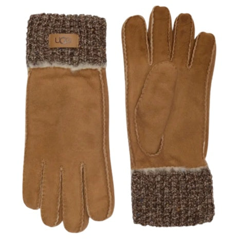 UGG Men's Sheepskin Genuine Shearling & Knit Cuff Gloves