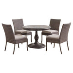 5-Piece Hampton Bay Windsor Wicker Round Dining Set With Cover