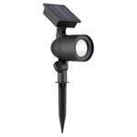 Harbor Breeze 30 -Lumens Matte Black Warm White Solar LED Spot Light