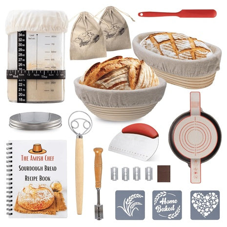 Complete Glass Sourdough Bread Starter Kit